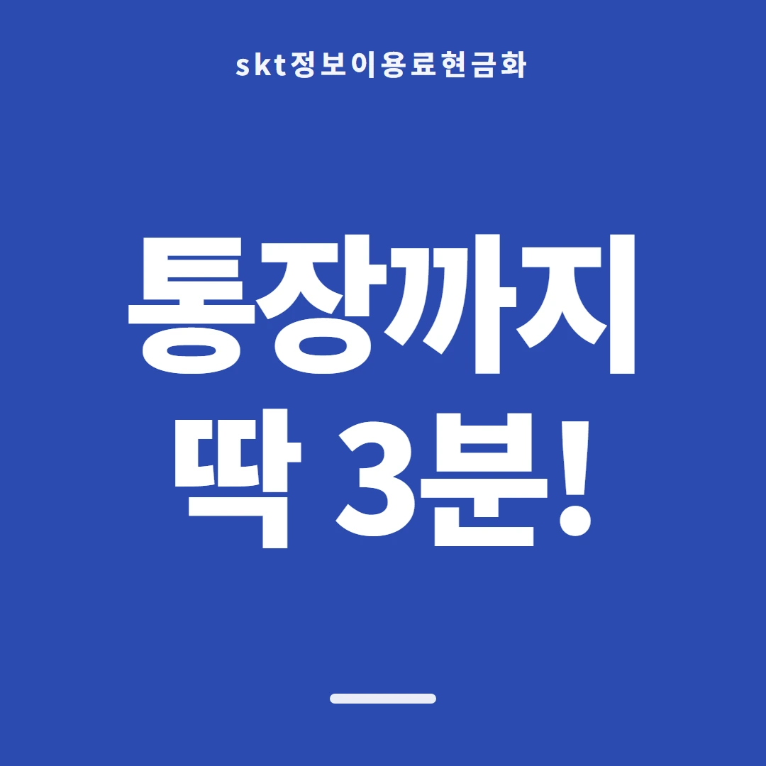 품티켓 SKT 정보이용료 막혔을 때와 푸는 법 안내 이미지